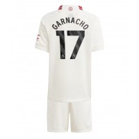 Manchester United Alejandro Garnacho #17 Rezervni Dres za djecu 2023-24 Kratak Rukav (+ Kratke hlače)